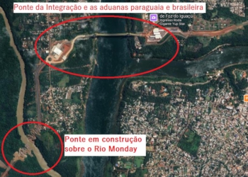 Foto do Google Maps mostra a localização da ponte sobre o Rio Monday