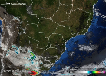 Céu limpo sobre o Paraná nesta quinta-feira. Foto: Simepar