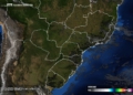 Céu limpo sobre o Paraná nesta segunda-feira. Foto: Simepar