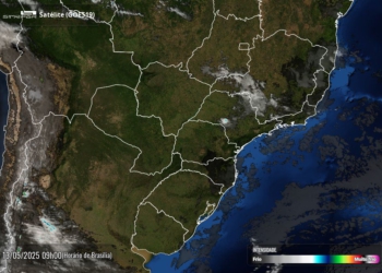 Céu claro sobre o Paraná na manhã desta terça-feira. Foto: Simepar