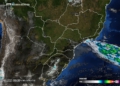 Céu sem nuvens sobre o Paraná nesta manhã de sexta-feira. Foto: Simepar