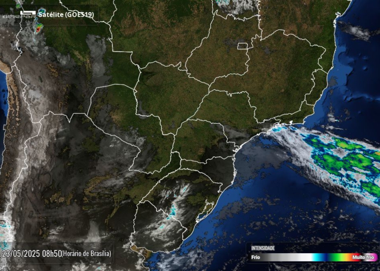 Céu sem nuvens sobre o Paraná nesta manhã de sexta-feira. Foto: Simepar