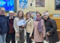 Dina Oro na solenidade de homenagem aos profissionais de imprensa de Foz do Iguaçu. Foto: CMFI