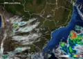 Céu com poucas nuvens sobre o Paraná nesta quarta-feira. Foto: Simepar