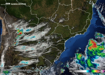 Céu com poucas nuvens sobre o Paraná nesta quarta-feira. Foto: Simepar