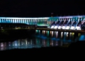 Iluminaç]ao Monumental da barragem de Itaipu. Foto: IB