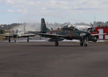 Aviões já estão em solo paraguaio. Foto: divulgação
