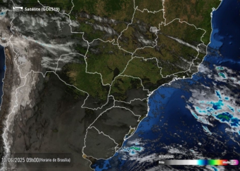 Céu sem nuvens sobre o Paraná na manhã desta terça-feira. Foto: Simepar