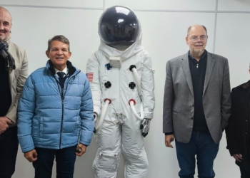 Silva e Luna se encontrou com secretário estadual de Inovação, Modernização e Transformação Digital, Alex Canziani. Foto: PMFI