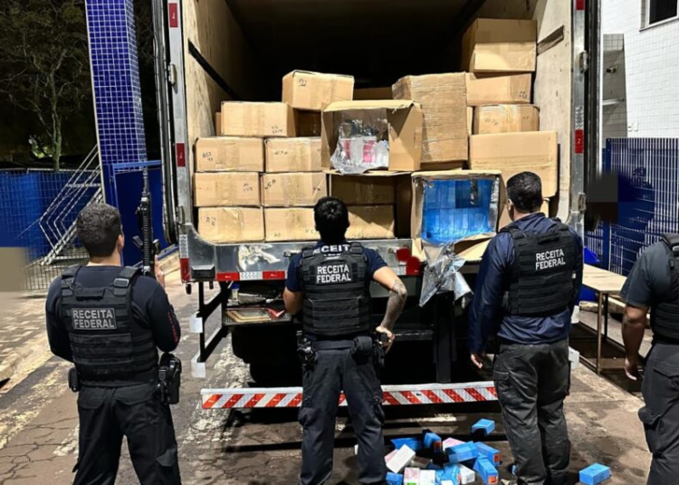 Carga apreendida nesta sexta-feira pela RF. Foto: RFB.