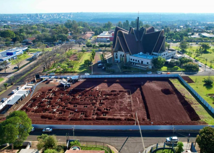 A construção está em andamento na Avenida Gramado, Vila A, ao lado da Catedral Nossa Senhora de Guadalupe; Foto: divulgação
