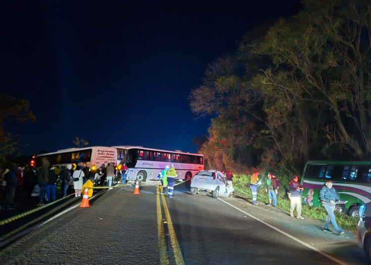 Foto do acidente: PRF