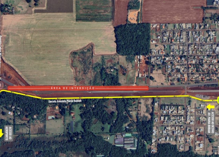 Obra da Perimetral Leste de Foz do Iguaçu altera tráfego em avenida neste fim de semana
Foto: DER-PR