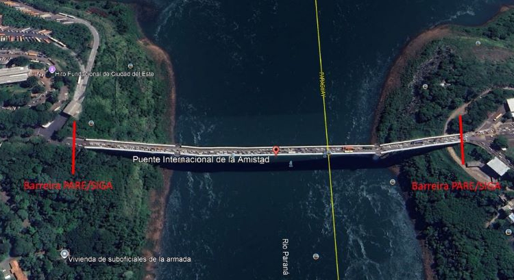 Será necessária a interdição parcial da Ponte, adotando o sistema Pare e Siga para organização do fluxo de veículos nas duas extremidades. conforme a foto acima: divulgação