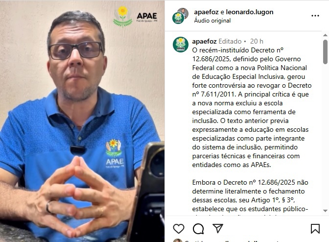 Foto: captura do Instagram