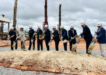 Solenidade do início das obras. Foto: divulgação/Agência IP