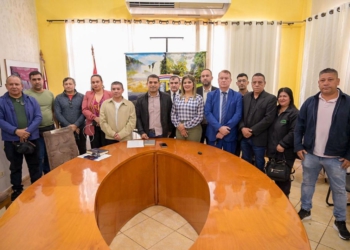Reunião no Paraguai. Foto: Prefeitura de Ciudad del Este