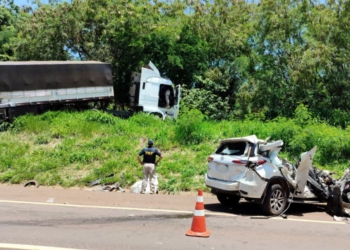 Foto do acidente: PRF