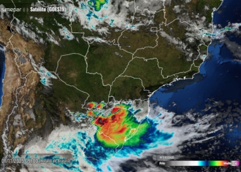 Foto divulgada nesta sexta-feira pelo Simepar.