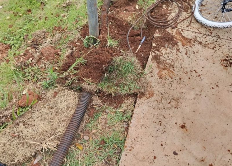 Foto dos cabos furtados: divulgação