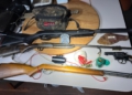 Armas apreendidas na operação. Foto: divulgação