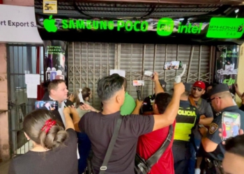 A manifestação exigiu a presença da prefeitura e da polícia para manter a ordem. Foto: divulgação