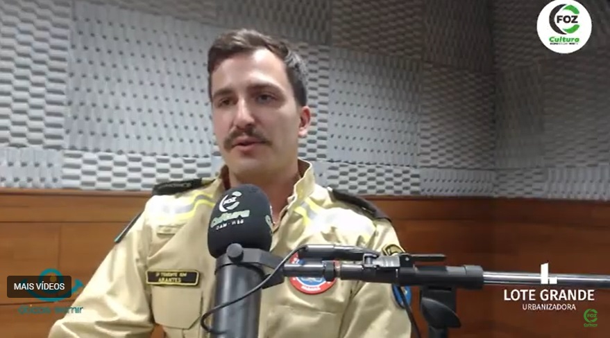 1º Tenente Rafael Arantes. Foto: captura de vídeo