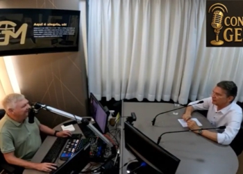 Foto da entrevista do prefeito: captura de vídeo.