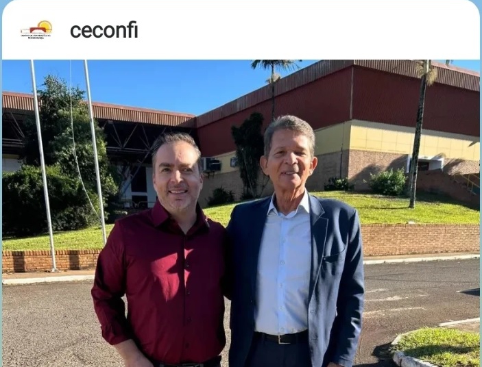 Rugoni e Silva e Luna. Foto: Instagram /Centro de Convenções