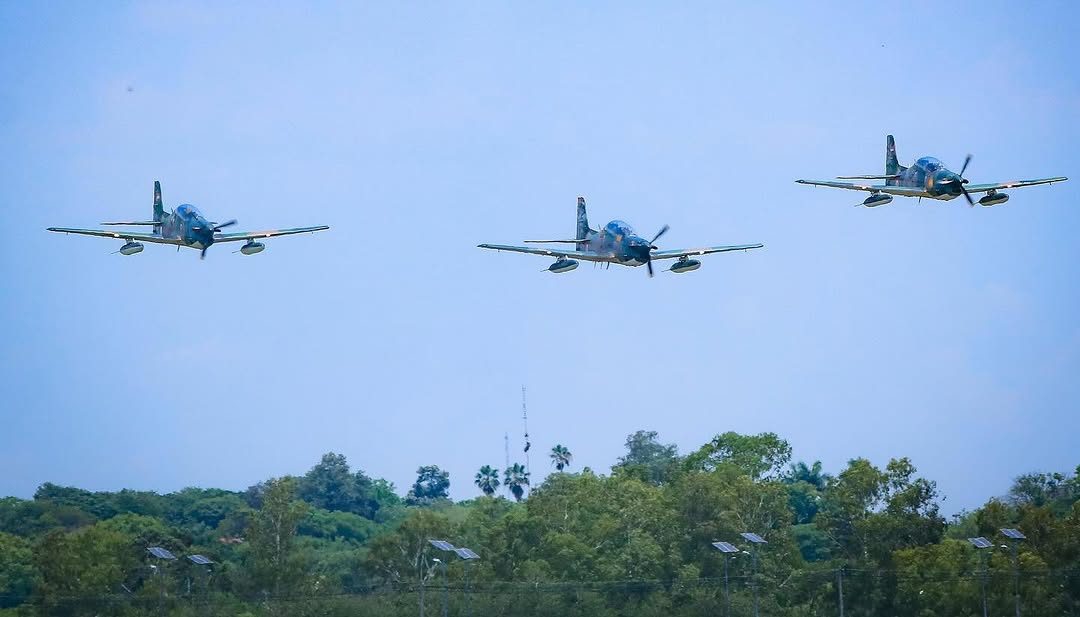 Aviões Super Tucanos da Força Aérea do Paraguai. Foto: divulgação