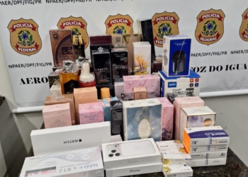 Foto das mercadorias apreendidas: PF/divulgação