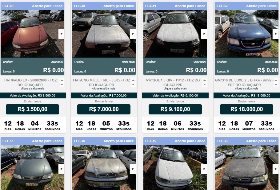 Foto: captação do site do leiloeiro