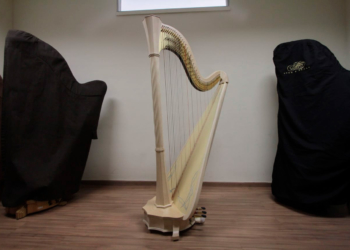 Orquestra Sinfônica do Paraná recebe nova harpa italiana Salvi
Foto: Anderson Tozato/SEEC