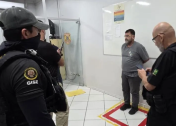 Foto da prisão no Paraguai: divulgação/SENAD