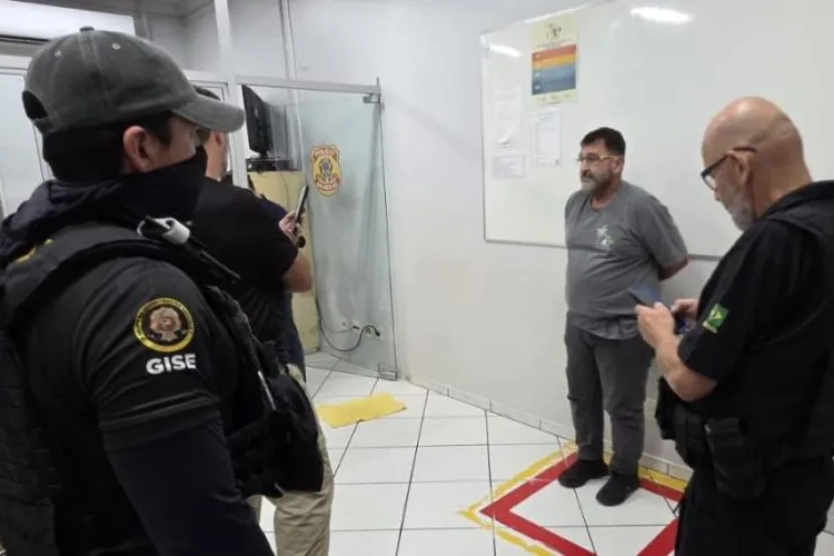 Foto da prisão no Paraguai: divulgação/SENAD