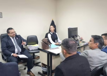 Audiência de revisão para prisão domiciliar. Foto: cortesia