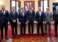 "Estamos construindo um Paraguai onde o local de nascimento não determina as oportunidades de aprendizado, crescimento e desenvolvimento", disse o presidente Santiago Peña ao fazer o anúncio da parceria. Foto: divulgação