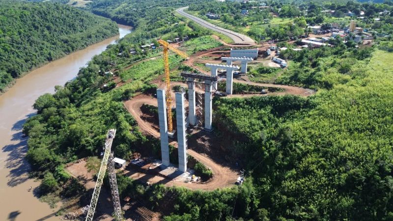 Ponte do Rio Monday só deve ficar pronta em abril de 2027. Foto: divulgação