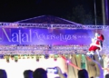 Abertura do Natal Águas e Luzes em 2021. Foto: Christian Rizzi.