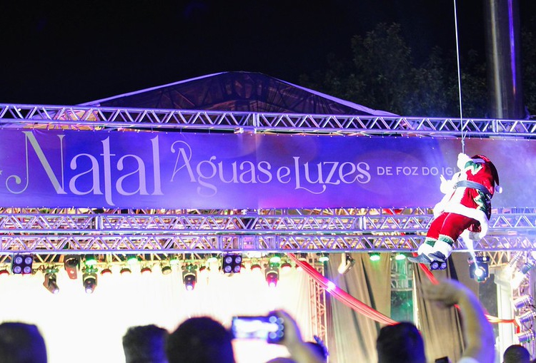 Abertura do Natal Águas e Luzes em 2021. Foto: Christian Rizzi.