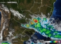 Foto der satélite mostra grande instabilidade sobre o Paraná inteiro. Foto: Simepar
